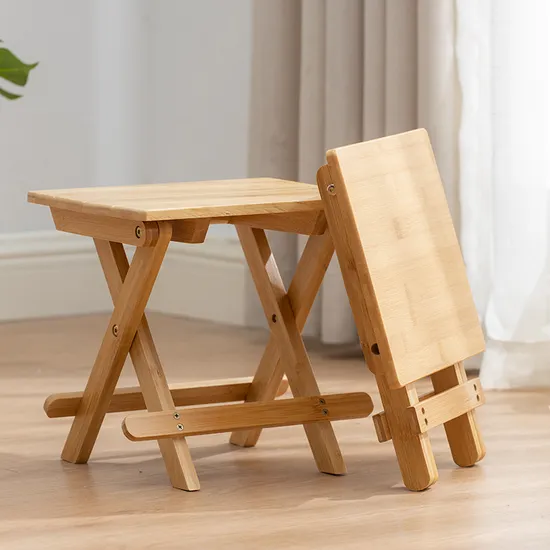 Portable Bamboo Folding Stool Outdoor Fishing Stool Camping Stool
