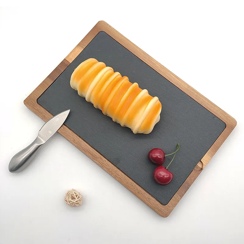 Beautiful Gift Multifunction Bamboo Wood Cutting Board with Knives for Cheese Bread Pizza