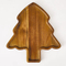 Festive Acacia Wood Christmas Tree Serving Tray for Picnics