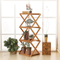 4 Tier Foldable Wooden Plant Stand Pot Shelf Outdoor Flower Storage Rack