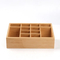 Custom Multi-Purpose Compact Bamboo Desktop Organizer Storage Box for Jewelry & Cosmetics