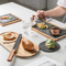 Custom Different Shape Acacia Wood and Steak Plate Slate Cheese Board