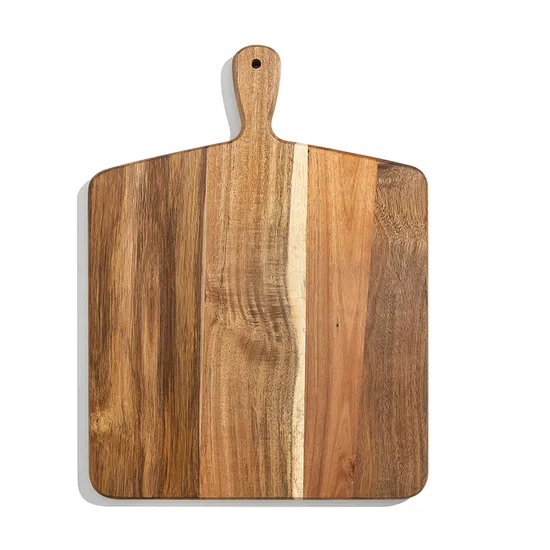Wholesale Large Acacia Wood Cheese Cutting Serving Board with Handle