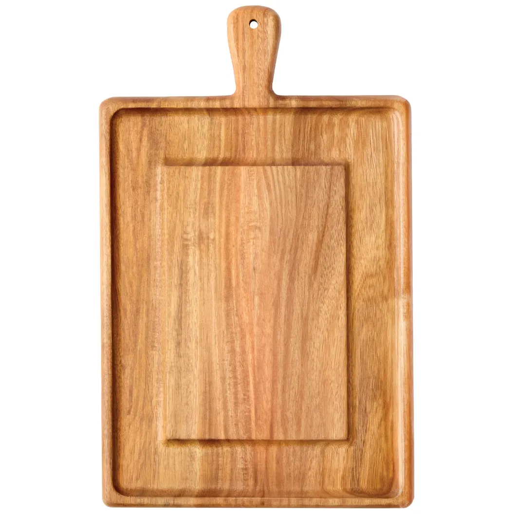 Paddle Shape Beech Wood Serving Plate Charcuterie Board