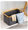 Foldable Fabric Laundry Basket Desktop Storage Box for Bathroom