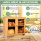 Multifunctional 2 Layer Bamboo Bread Box with Cutting Board for Kitchen Counter and Bakery