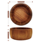 Small and Round Acacia Wood Fruit Bowl Salad Bowl