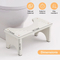 White Color Non - Slip Bamboo Toilet Foot Stool for Children