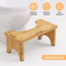 Natural Non - Slip Bamboo Squatting Toilet Stool for Adults and Children