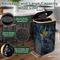Wholesale Fodable and Waterproof Oval Bamboo Fabric Sundries Collection Bucket for Bottles and Can Storage