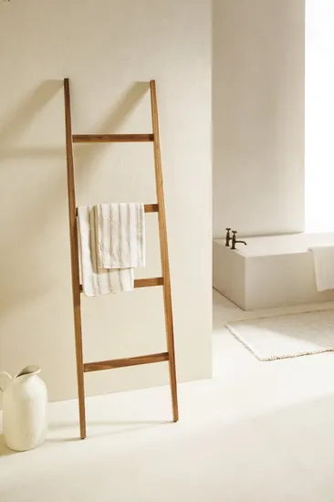 Acacia Wood Towel Rack Wood Clother Ladder Towel Ladder