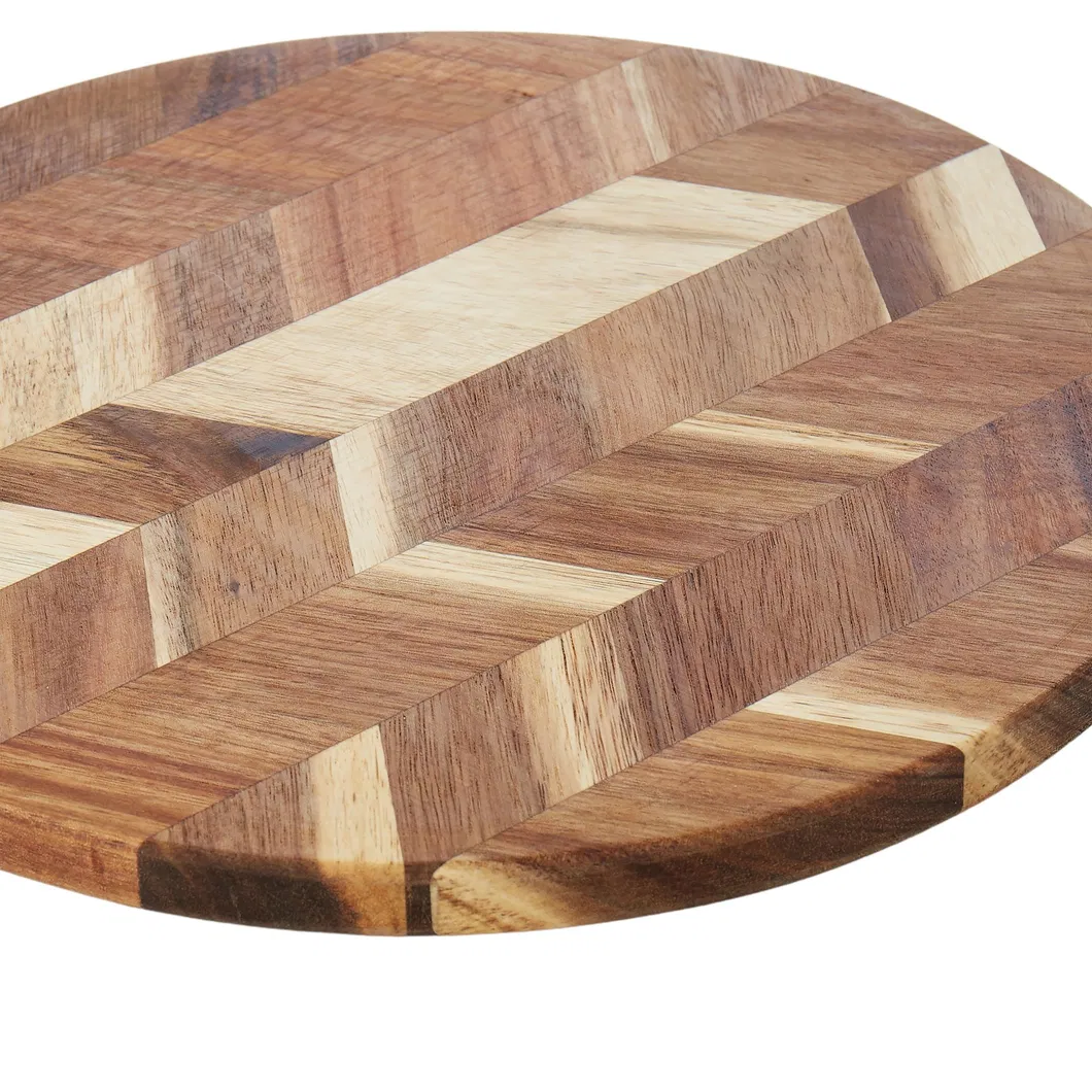 Herringbone Acacia Wood Cutting Board