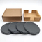 Rustic Style Heart Shaped Slate Coasters Set for Country Kitchens