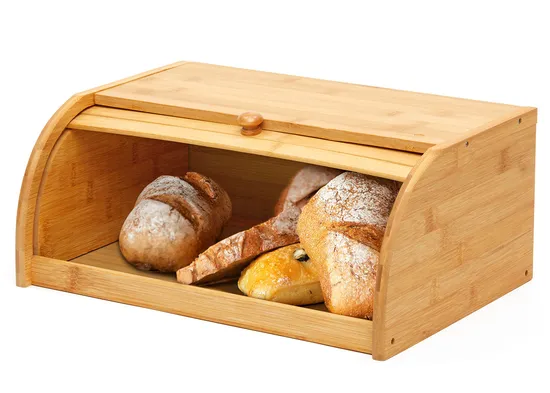 High - Quality Assembly Needed Bamboo Bread Storage Organizer