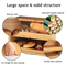 2-Tier Large Capacity Food and Bread Storage Bin Bread Box for Kitchen Counter