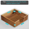 7.2 Inch Acacia Wood Tabletop Tissue Dispenser for Home / Restaurant / Hotel