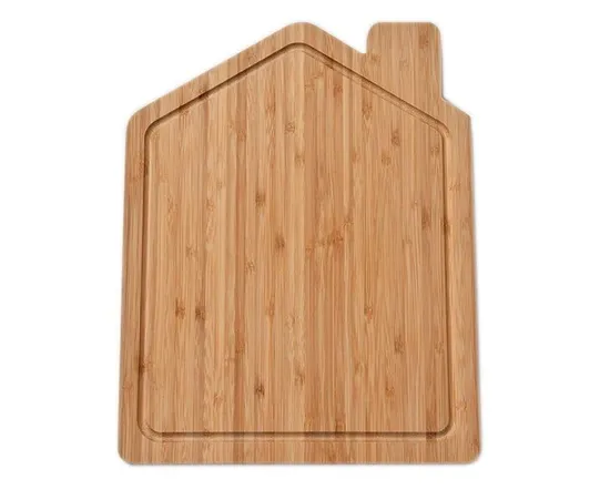Unique House-Shaped Bamboo Cutting Board Perfect for Gifting