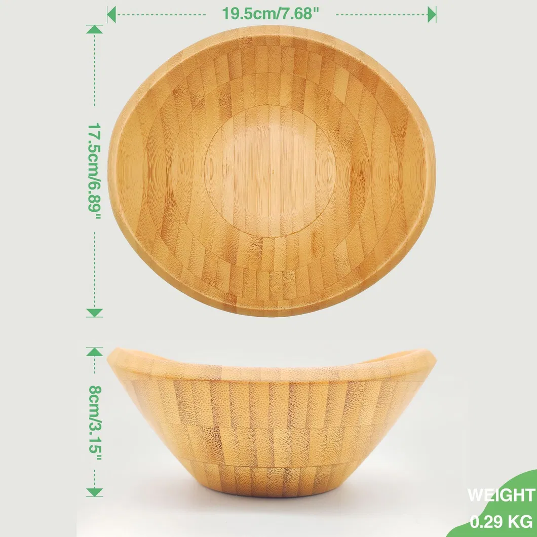 Thickened Household Bamboo Salad Bowls Ramen Bowls