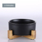 Solid Wood High - Foot Ceramic Pet Cat and Dog Bowl