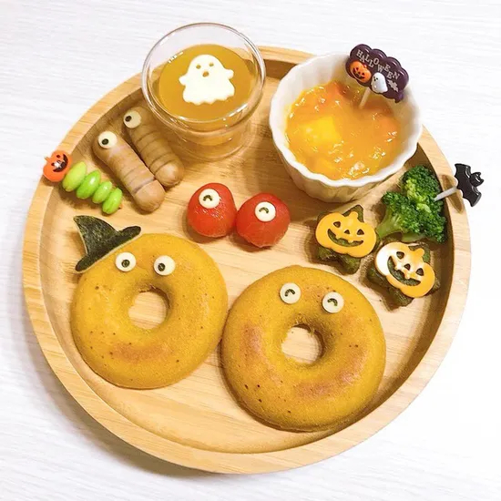 Round Shaped Bamboo Kids Plate with Suction for Home