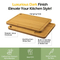 Different Size Bamboo Cutting Board Set of 4 with Hanging Hole