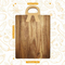 Extra Large Acacia Wood Reversible Serving and Chopping Board with Handle