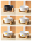 Round Custom Design Ceramic Pet Food Bowl with Wooden Base