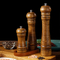 Durable Manual 5 - 8 - 10 - Inch Rubber Wood Pepper Seasoning Grinder