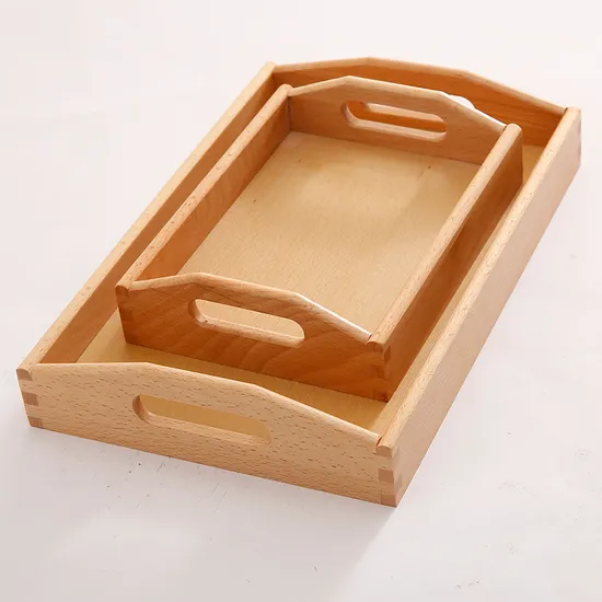 Customizable Engraved Beech Wood Serving Tray for Charcuterie Boards & Party Snacks
