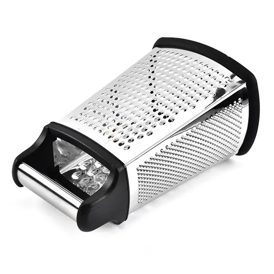 Kitchen Tool 4 Sided Handheld Stainless Steel Cheese Ginger Potatoes Food Shredder Cheese Grater