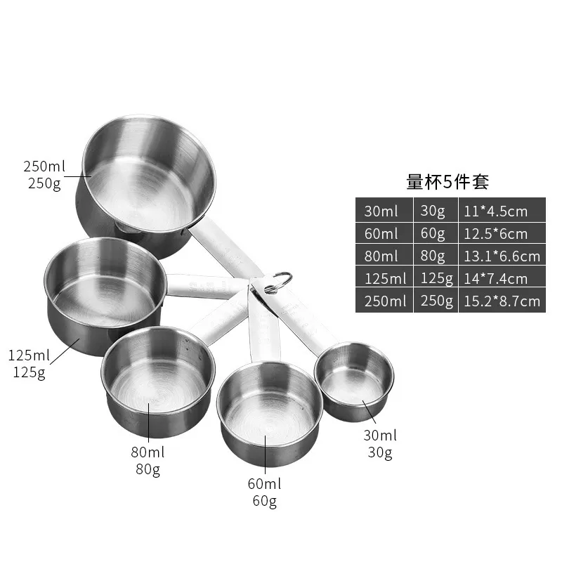 Wholesale Price Custom Logo Stainless Steel Measuring Scoop Espresso Coffee Matcha Stainless Steel Measuring Spoon Set