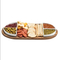 Acacia Cheese Board Serving Tray with 4 Ceramic Bowls