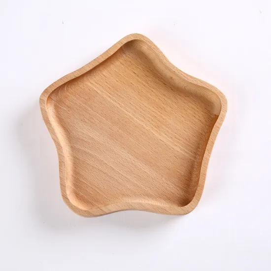 Fish Shaped Beech Wooden Serving Plates, Platters and Trays for Kids