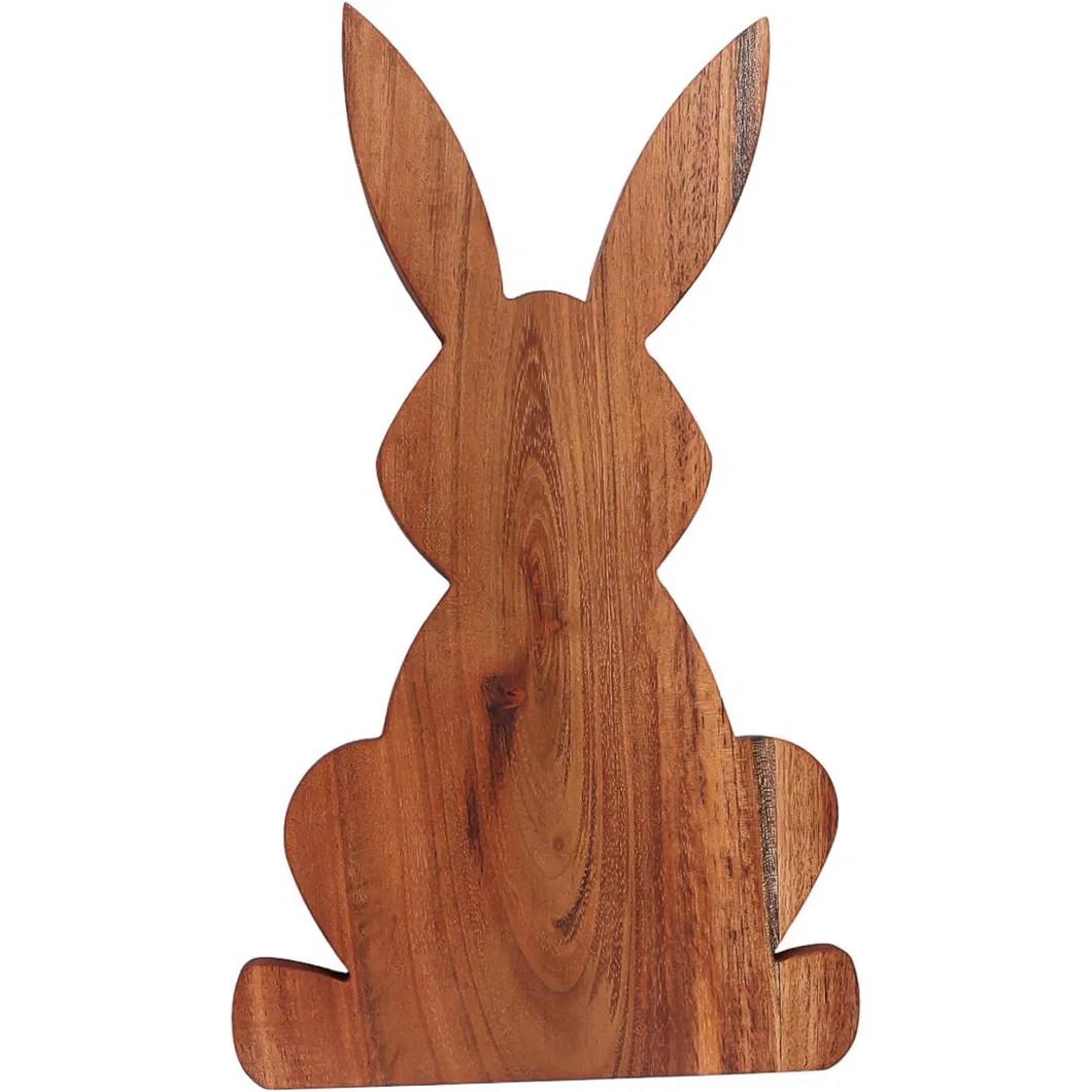 Cute Bunny Shape Acacia Wood Cheese Board Cutting Board for Gift