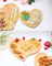 Wholesale Heart Shaped Bamboo Serving Tray Dessert Plate Set for Home