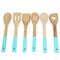 Pink Color Bamboo Cooking Utensils Set Wood Kitchen Tools Set with Holder