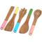 High Quality Color Painting Bamboo Kitchen Utensils Set of 5