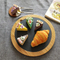 Round Bamboo and Slate Cheese Board and Knife Set