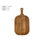 Acacia Wood Food Serving Tray with DIP Groove