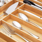 Expandable Bamboo Cutlery Tray Drawer Divider Organizer
