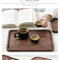 Rectangle Black Walnut Wooden Serving Tray / Plate for Coffee / Tea / Fruit / Snack