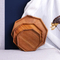 Octagon Shape Ebony Wood Serving Tray Set for Kitchen