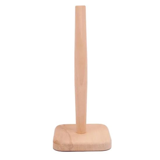 Beech Wood Suction Bathroom Toilet Paper Holder with Roll Paper Stand Organizer