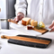 Wholesale Paddle Shape Marble Wooden Cheese Board Serving Board with Handle