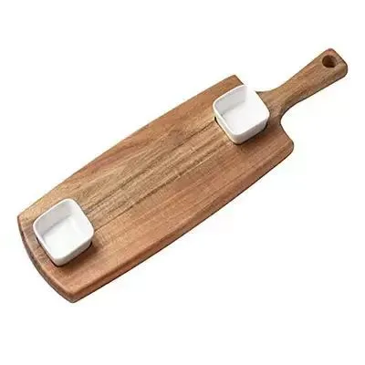 Manufacture Cheese Cutting Board Set Charcuterie Board Set Cheese Serving Platter with Ceramic Bowls