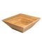 Square Bamboo Serving Bowls for Salad and Fruit
