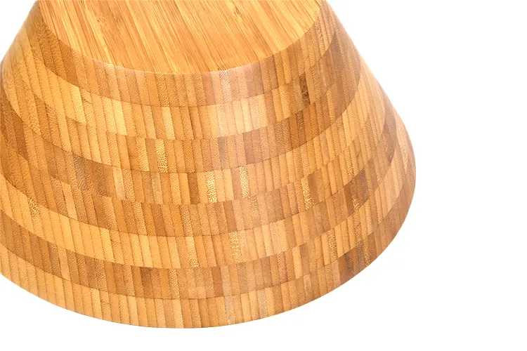 Modern Round Bamboo Salad Bowl for Fruit