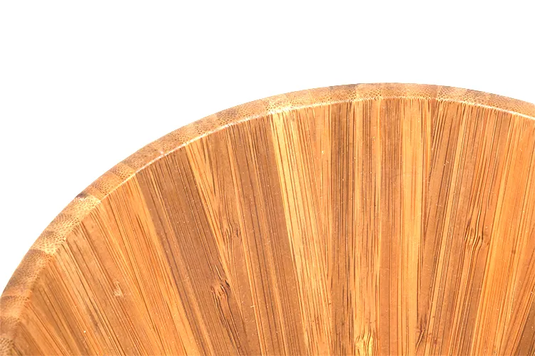 Round Bamboo Mixing Bowl for Salad and Food