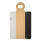 Oval Shape Acacia Wood and Marble Chopping Board with Hanging Hole