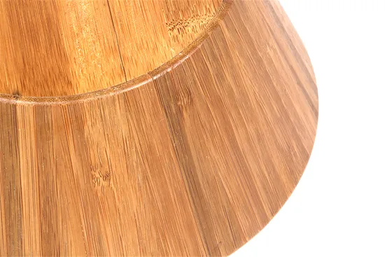 Round Bamboo Mixing Bowl for Salad and Food